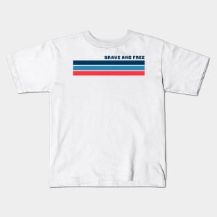 Brave and free Kids T-Shirt